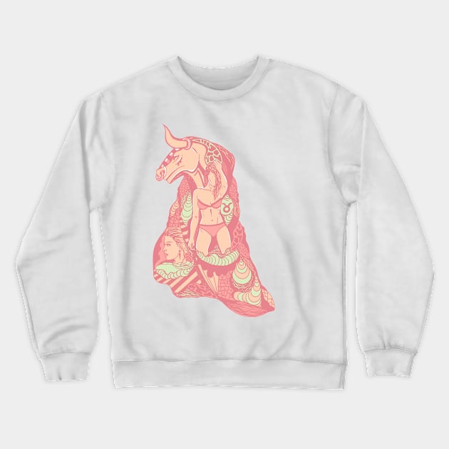 Lpink Her Taurus Crewneck Sweatshirt by kenallouis